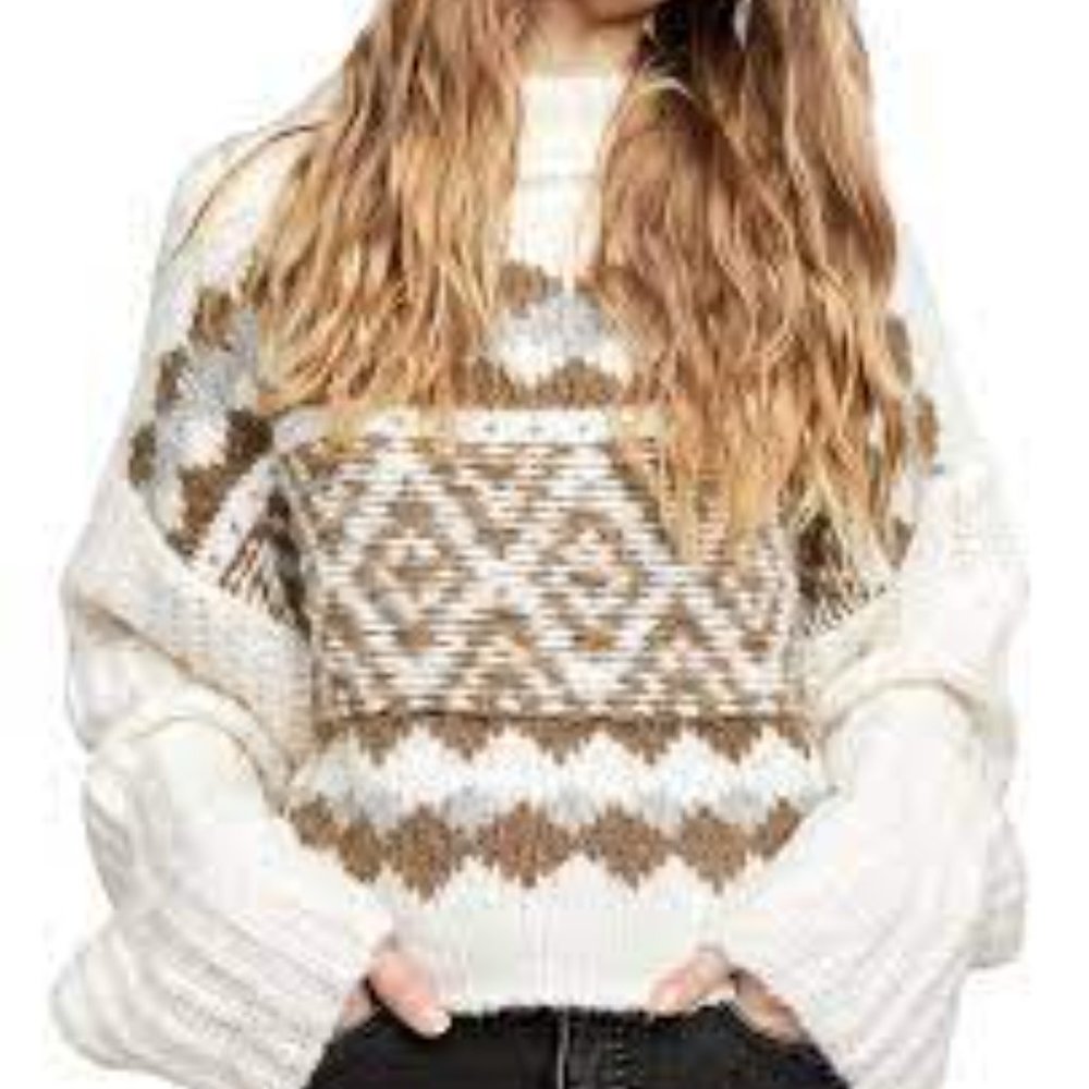 Free People FP Alpine Pullover Sweater Size M (OB1217257)